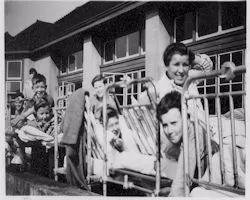Peter Lapper Verandah 1953 Peter Lapper Far Left